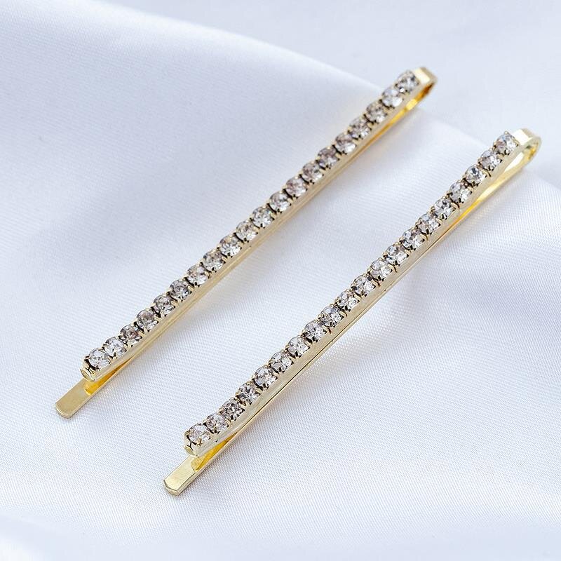 Crystal Hairpin Factory - Girls Silver Gold Zircon Hairpins Rhinestone Clips