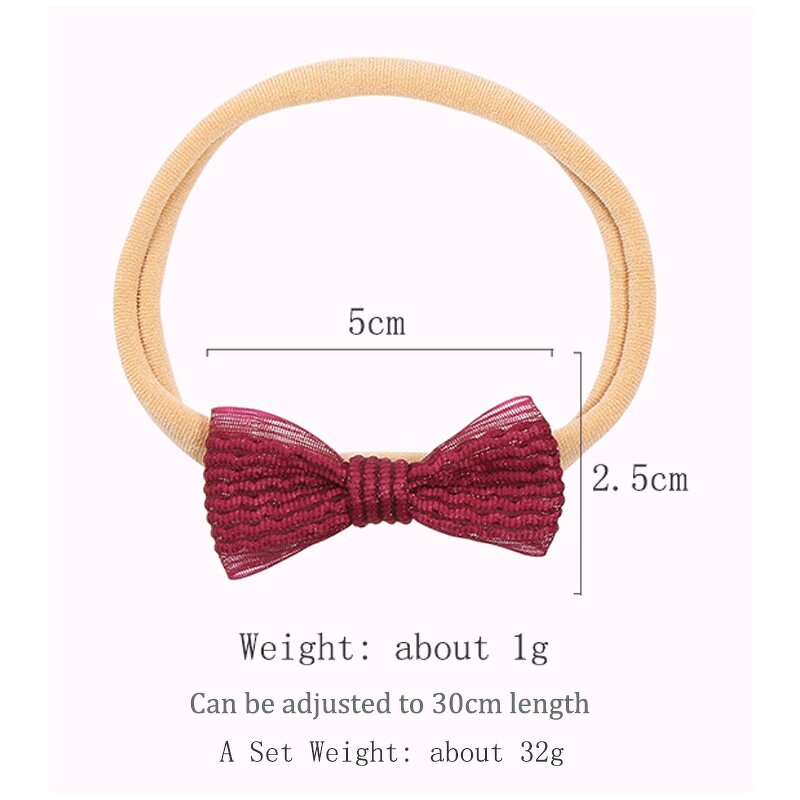 Hair Bands Set Factory - 10 PCS Luxury Custom Christmas Gifts Baby Hair Accessories