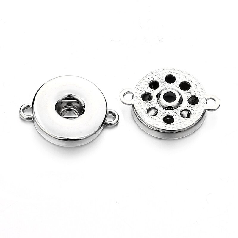 Snap Button Tray Factory - Factory 18mm Round Snap Button Base Connector Crystal