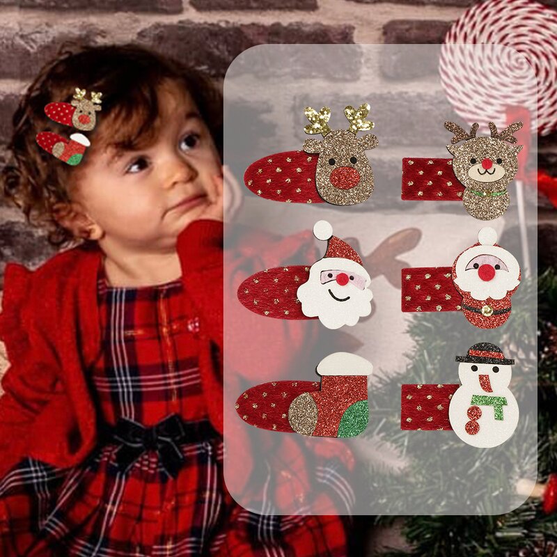 Hair Clips Set Factory - Christmas Gifts Kids Hair Bows Baby Claws Clips Set