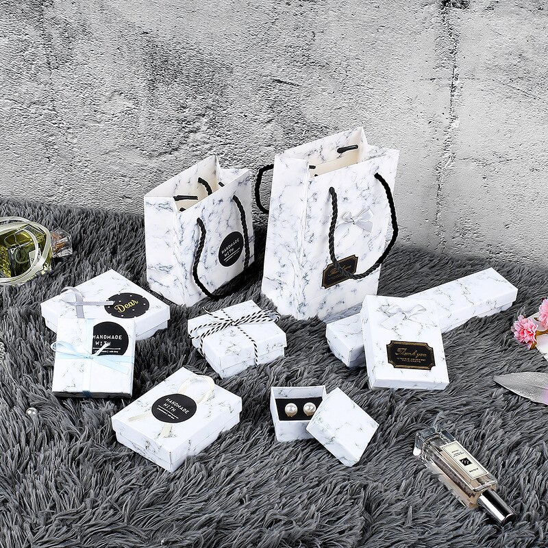 Jewelry Gift Box Factory - Black Matte Kraft Paper Box for Earrings Bracelets