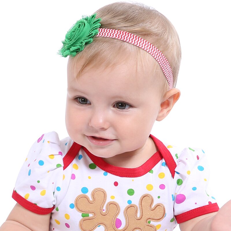 Chiffon Flower Factory - DIY 6cm Shabby Chiffon Fabric Rosette Baby Headband