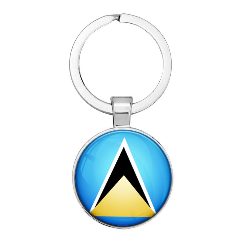 Country Flag Jewelry Set Factory - 100 Models Caribbean Saint Lucia Flag Set