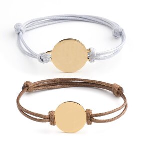 Personalized Bracelet Factory - Stainless Steel Engraved Date of Birth Name