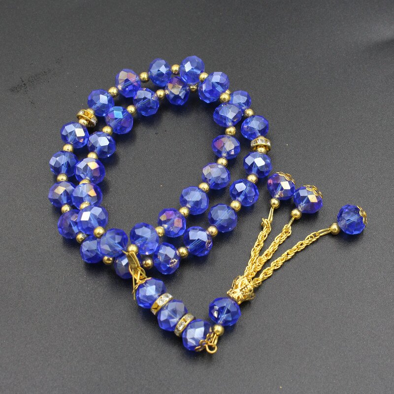 Islamic Rosary Beads Factory - 33 Beads 10mm Gold Plated Tassel Muslim Bracelet