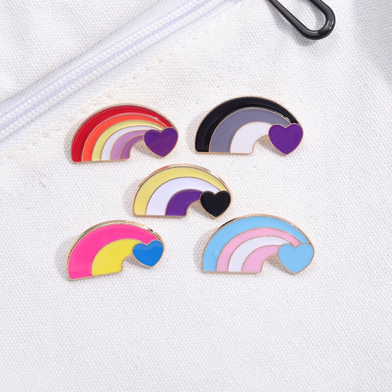 LGBT Pride Pin Factory - Rainbow Flag Soft Enamel Brooch Hat Clothes Tie Pin