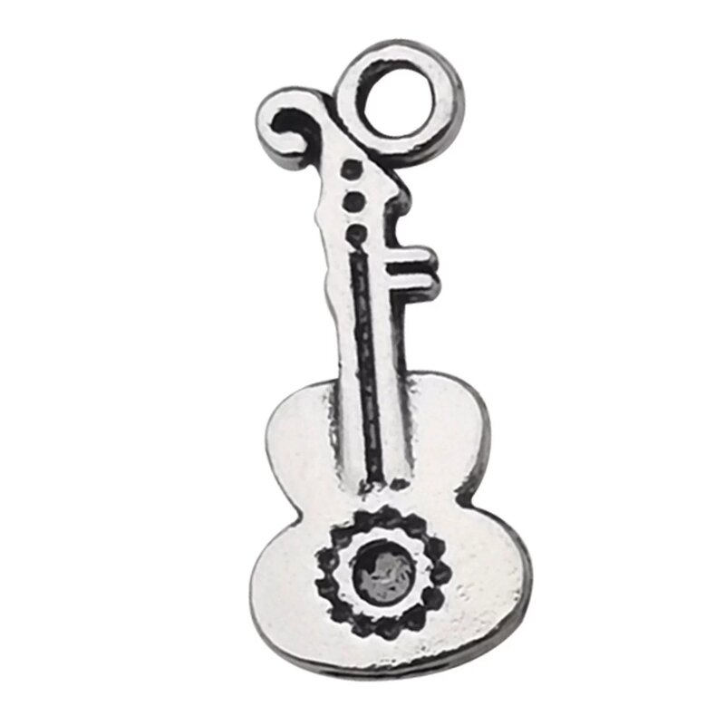Musical Instrument Charm Factory - Antique Silver Gold Violin DIY Jewelry Accessories