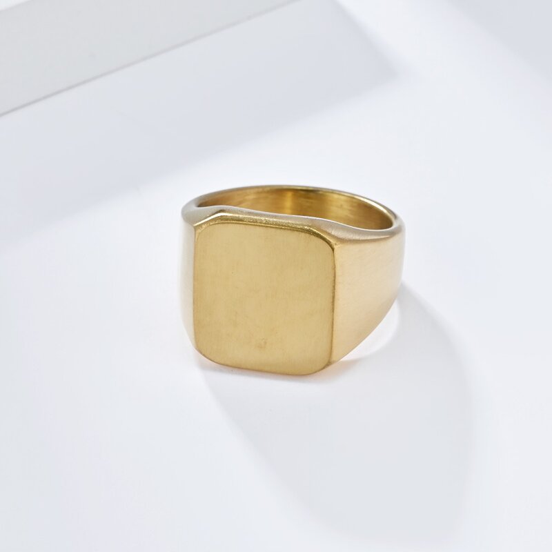 Stamp Ring Factory - 8mm Stainless Steel Surface Engraved Laser Engraving Custom