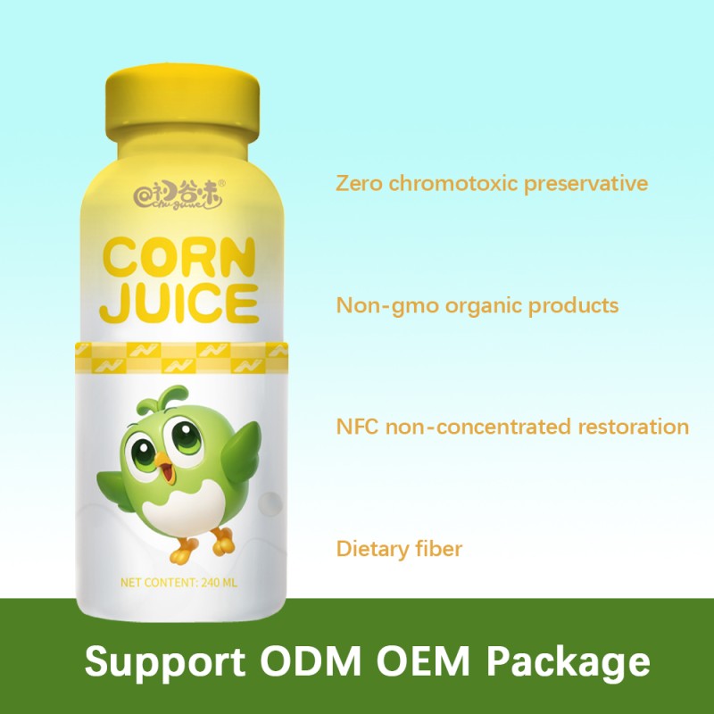 Wholesale Best Price Healthy 240ml PET Bottle Natural Vegetable Juice Drinks Protein-rich Corn Juice