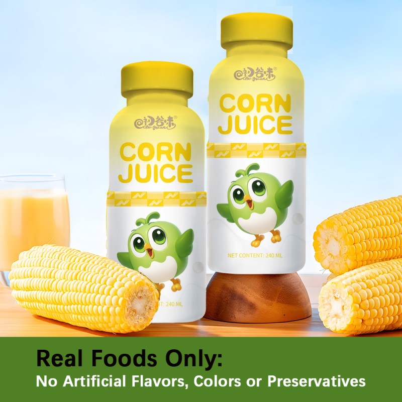 Wholesale Best Price Healthy 240ml PET Bottle Natural Vegetable Juice Drinks Protein-rich Corn Juice