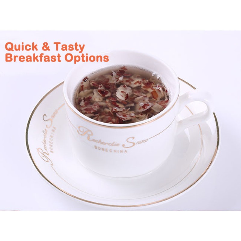 Bulk Price Instant Food for Sale Easy Cooked Low GI Flattened Extruded Mixed Multigrain  Adzuki / Red Kidney Bean Flakes