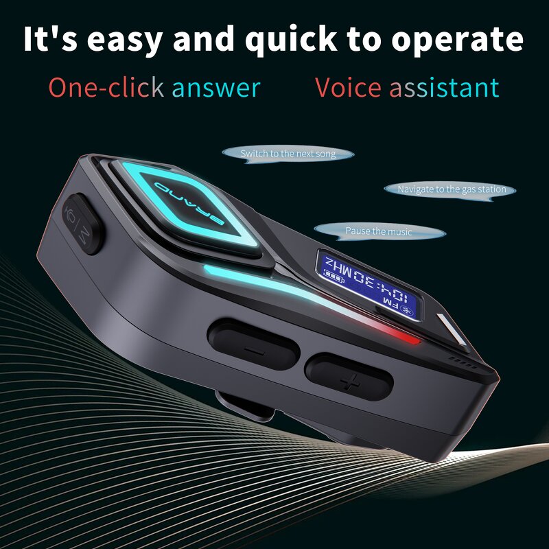 Bluetooth Helmet Headset Factory - OEM/ODM Custom RGB LED Headset with Digital Display