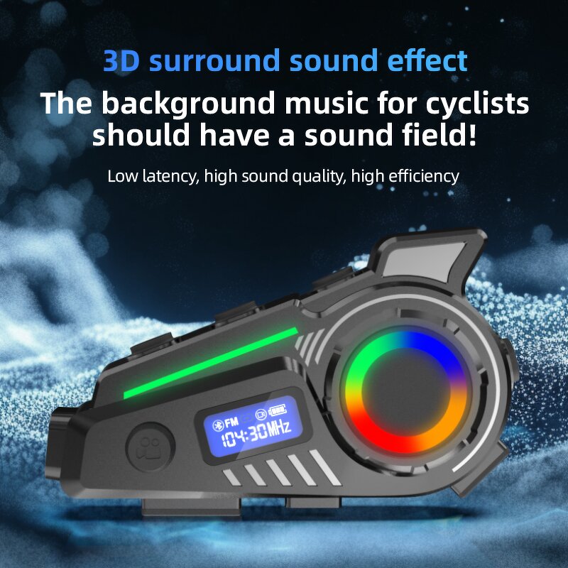 Wireless Motorcycle Headset Manufacturer - OEM/ODM Custom Bluetooth Helmet Headset with LED Flashlight