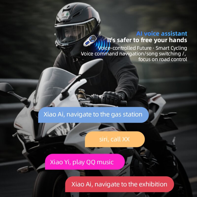 Helmet Bluetooth Headset Factory - OEM/ODM Custom Motorcycle Headset with LED Flashlight