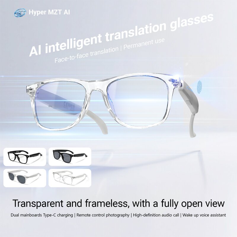 AI Smart Glasses Factory - OEM/ODM Custom Travel Business Real-time Translator Glasses