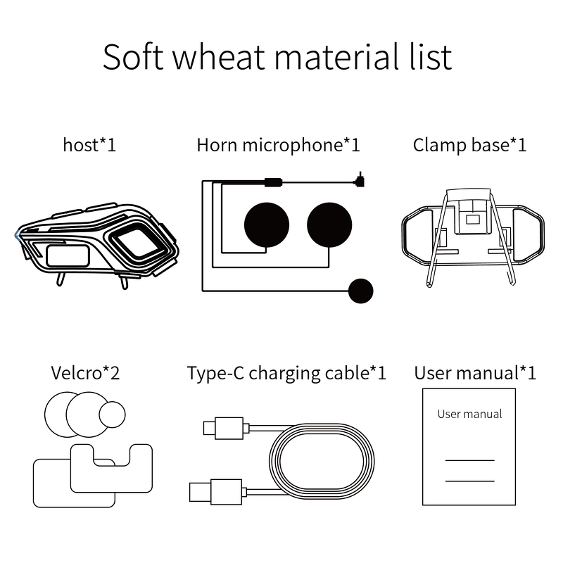 Motorcycle Bluetooth Headset Factory - OEM/ODM Custom Helmet Headset with LED Flashlight IPX8