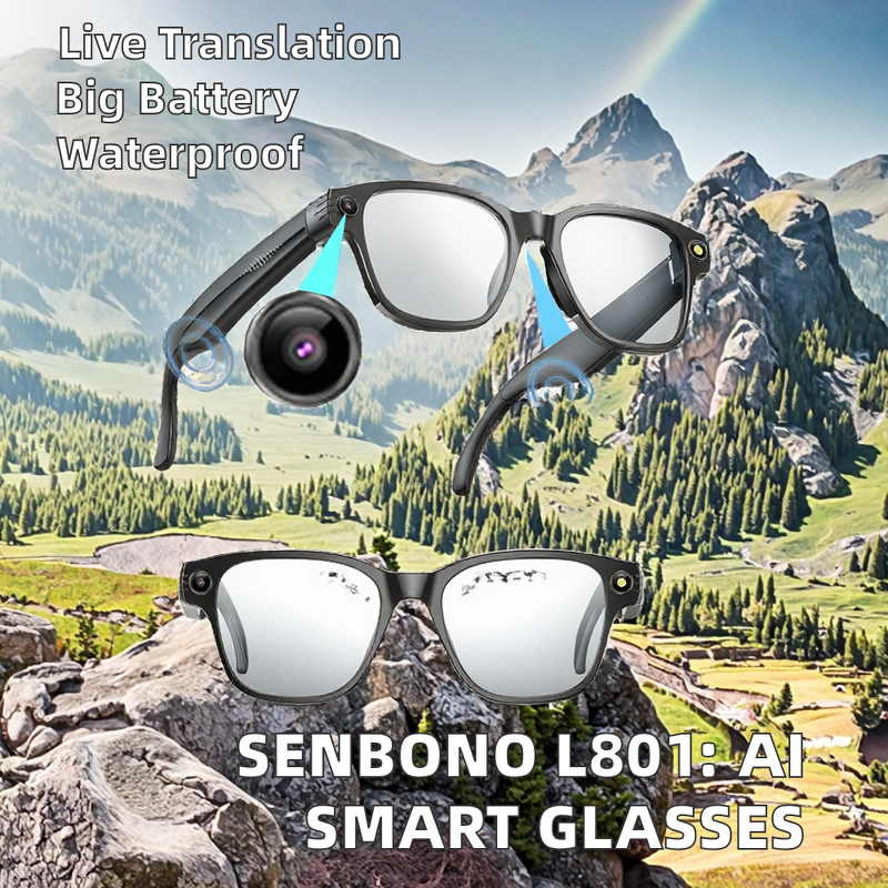 AI Smart Glasses Factory - OEM/ODM Custom 4K HD Camera Bluetooth Call Voice Assistant