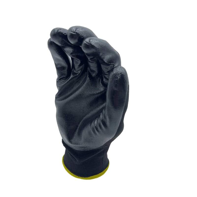 Black Nitrile Gloves Manufacturer - OEM Seamless Nylon Knitted Working Safety Gloves