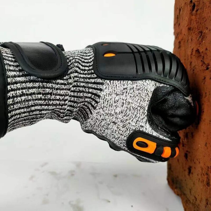 Impact Resistant Gloves Factory - Silicone Coated Palm TPR Work Mechanic Safety Gloves