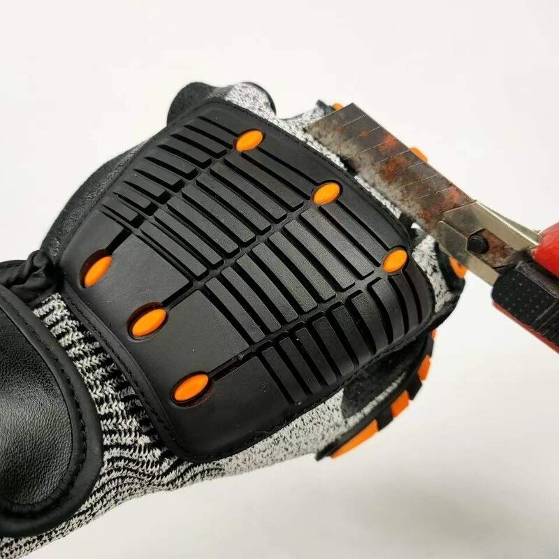 Impact Resistant Gloves Factory - Silicone Coated Palm TPR Work Mechanic Safety Gloves