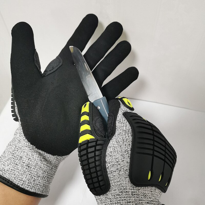 Cut Resistant Gloves Source Factory - Heavy Duty TPR Anti-Impact Safety Gloves