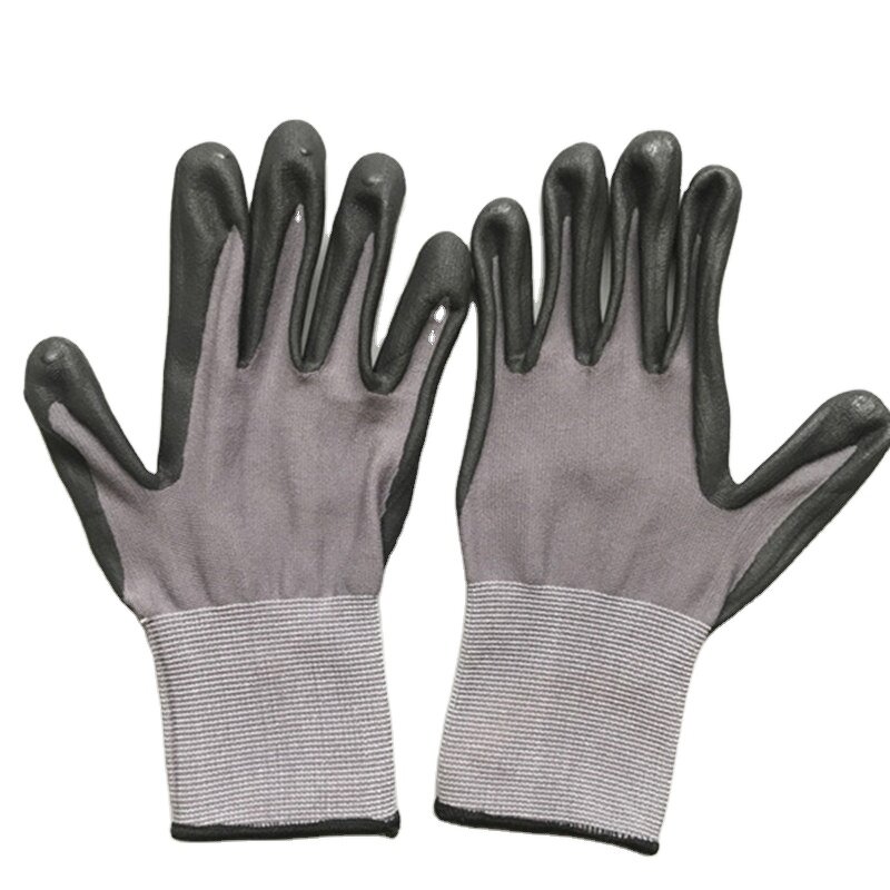 Safety Coated Gloves Factory - 15 Gauge Nylon Spandex Nitrile Micro Foam Gloves