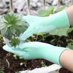 Gardening Gloves Factory - PU Coating Breathable Planting Flowers Safety Gloves