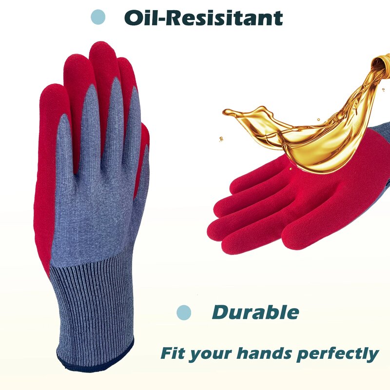 Cut Resistant Gloves Factory - Custom Color HPPE Nitrile Anti Cut Level 5 Safety Gloves