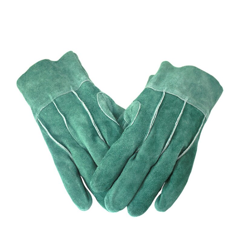 Heat Resistant Welding Glove Manufacturer - Cow Split Leather Full Fingers Gloves