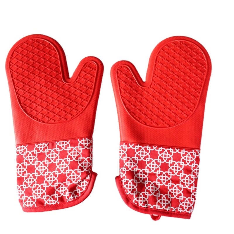 BBQ Gloves Factory - Silicone Oven Kitchen Cooking Heat Resistant Barbecue Gloves