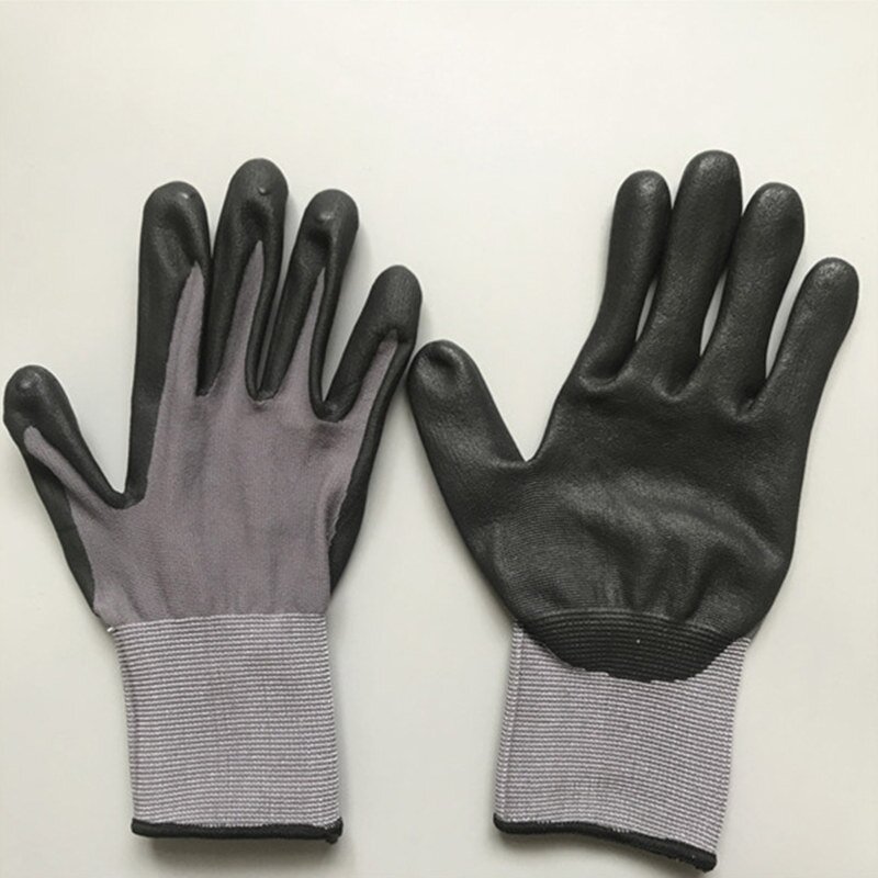 Safety Coated Gloves Factory - 15 Gauge Nylon Spandex Nitrile Micro Foam Gloves