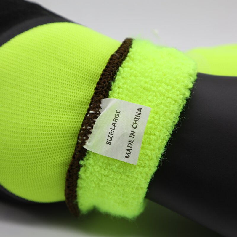 Winter Use Gloves Factory - Double Liner Anti Cold Latex Foam 3/4 Acrylic Inner Working Gloves