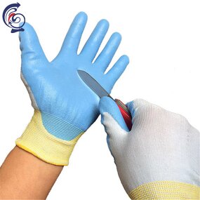 Cut Resistant Gloves Manufacturer - 18G HPPE PU Coated Level 3 Protective Gloves