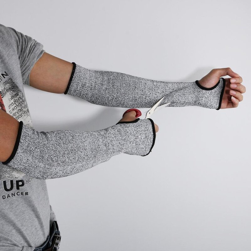 Arm Sleeve Manufacturer - HPPE 5 Grade Loose Cuff Anti-cut Work Protection Sleeve