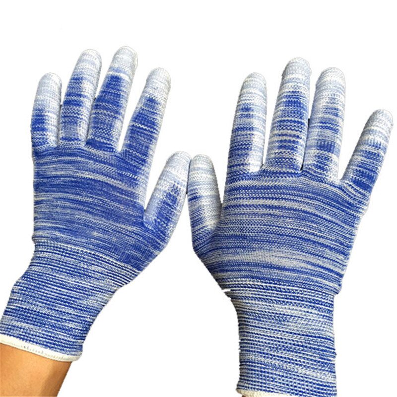 PU Work Gloves Factory - 13 Gauge Mixture Color Polyester Custom Design Gloves