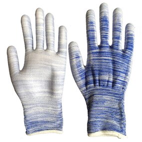 PU Work Gloves Factory - 13 Gauge Mixture Color Polyester Custom Design Gloves