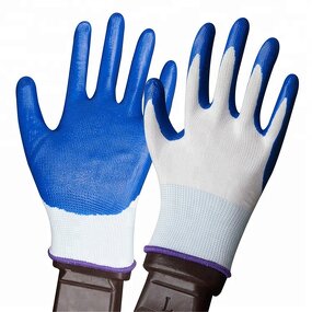 Safety Work Gloves Factory - FREE SAMPLE Knitted Liner Smooth Nitrile Gloves