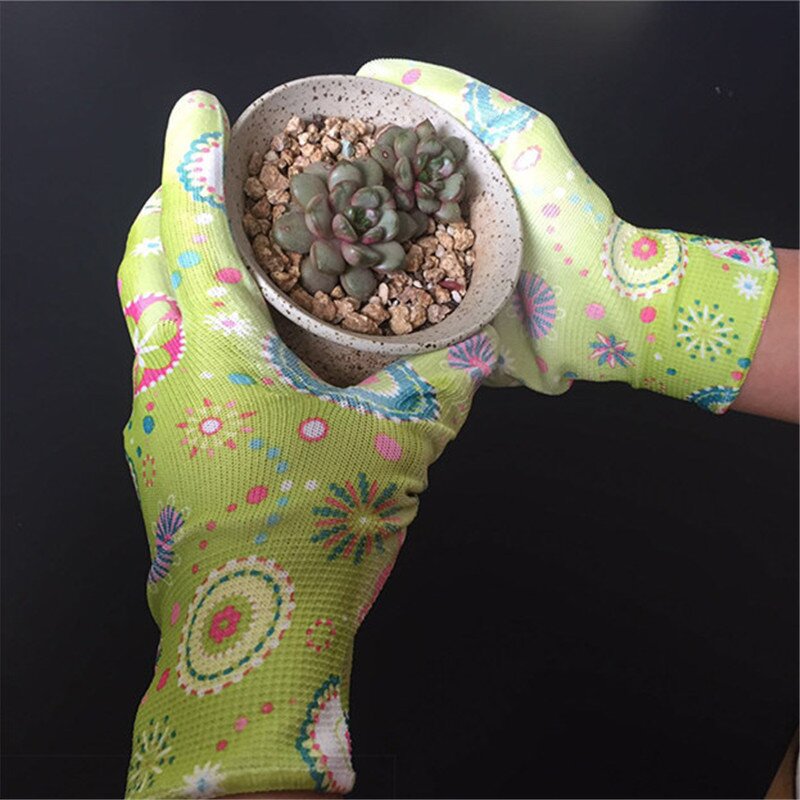 Workout Gloves Factory - Color Printing PU Garden Gloves