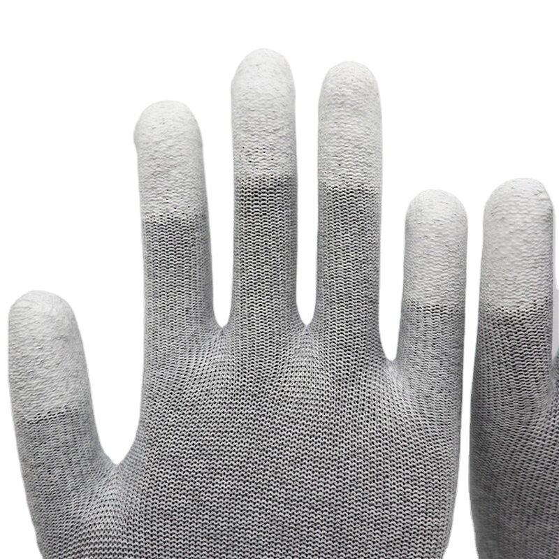 ESD Anti Static Gloves Factory - Nylon Carbon Fiber PU Fingertips ESD Gloves