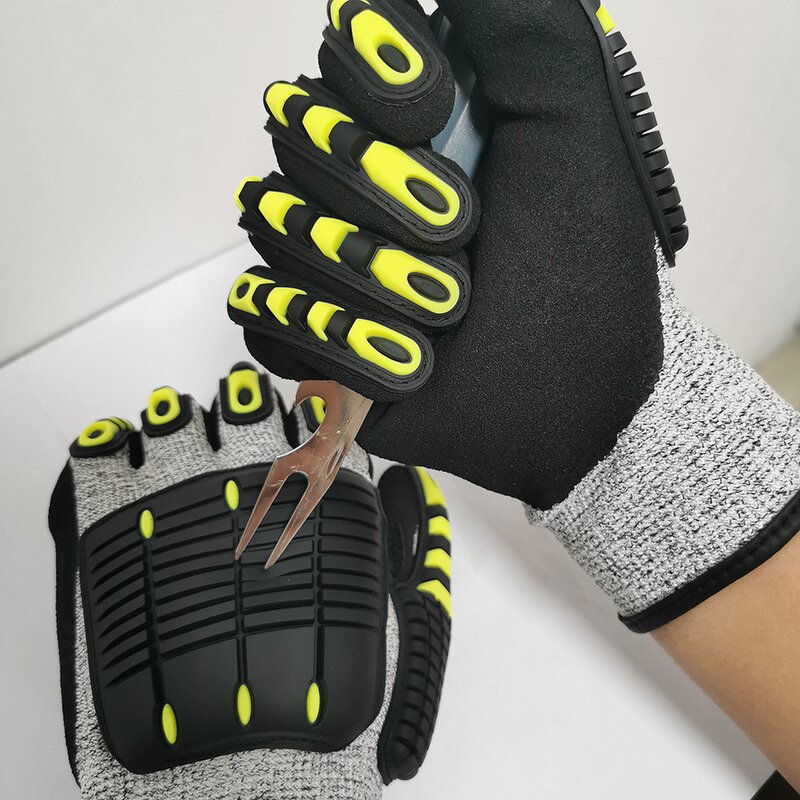 Cut Resistant Gloves Source Factory - Heavy Duty TPR Anti-Impact Safety Gloves