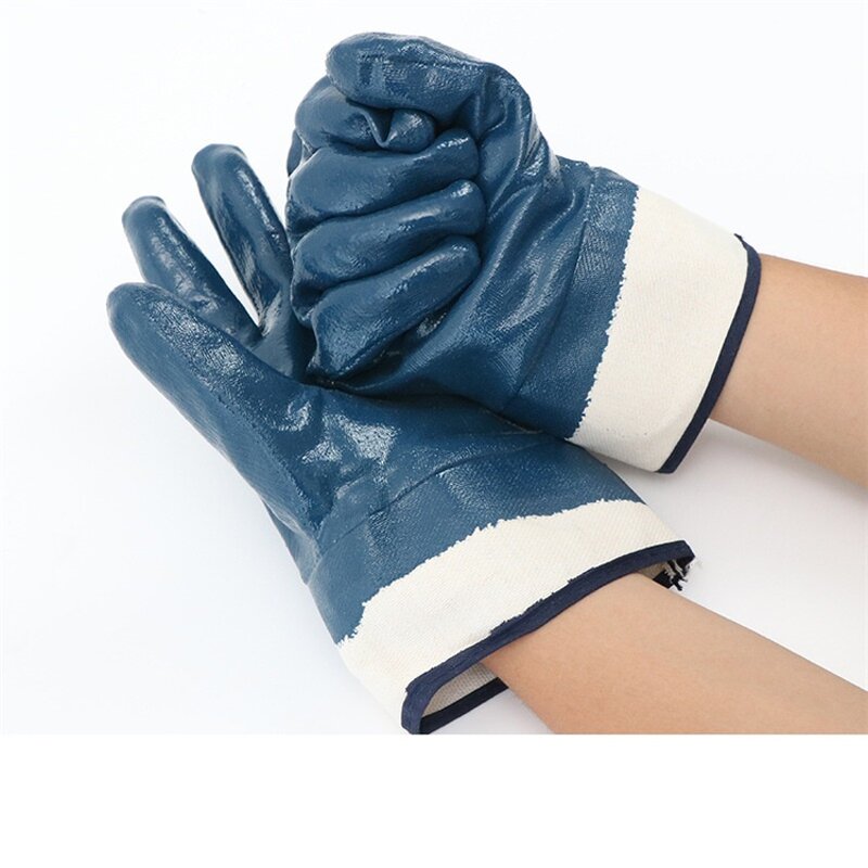 Full Nitrile Coating Gloves Factory - Jersey Cotton Handling Oil Resistant Safety Gloves