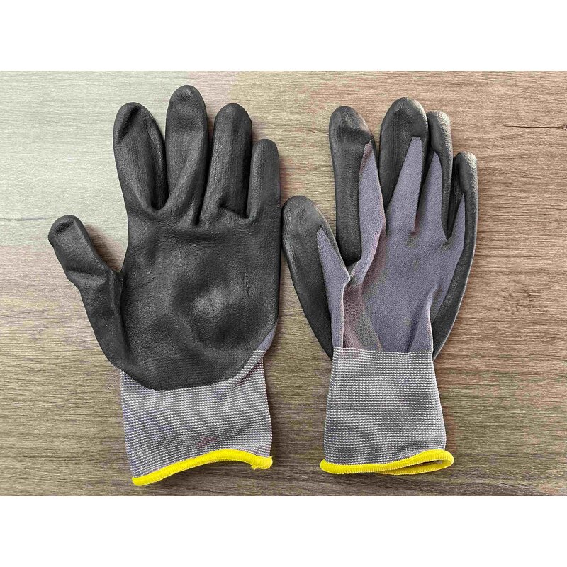 Safety Coated Gloves Factory - 15 Gauge Nylon Spandex Nitrile Micro Foam Gloves