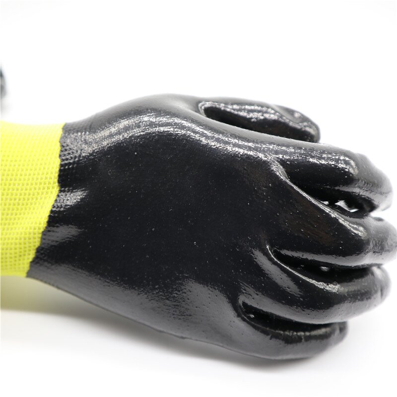 Waterproof Nitrile Gloves Manufacturer - Full Coated Oil Resistant Clean Room Safety Gloves
