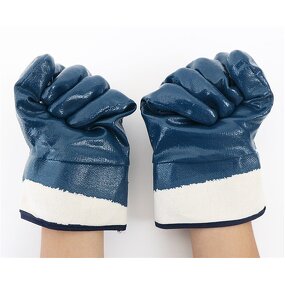 Full Nitrile Coating Gloves Factory - Jersey Cotton Handling Oil Resistant Safety Gloves