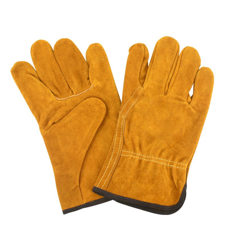 Cowhide Welding Gloves Manufacturer - Custom Logo Wear-Resistant High Temperature Resistant Gloves