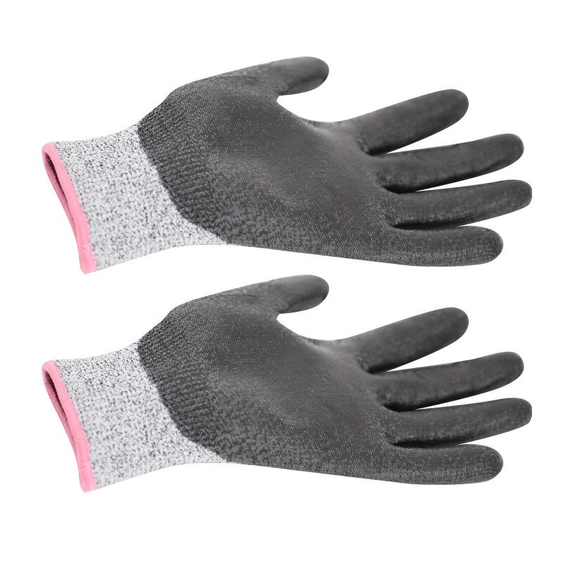 Cut Resistant Working Gloves Factory - Knitted Level 5 PU EN388 Security Work Gloves