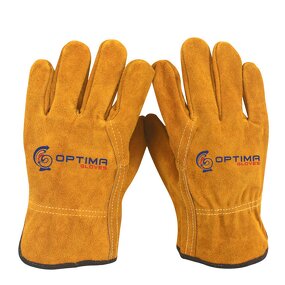 Leather Welding Gloves Factory - Custom Style Reinforced Short Heat Insulation Gloves