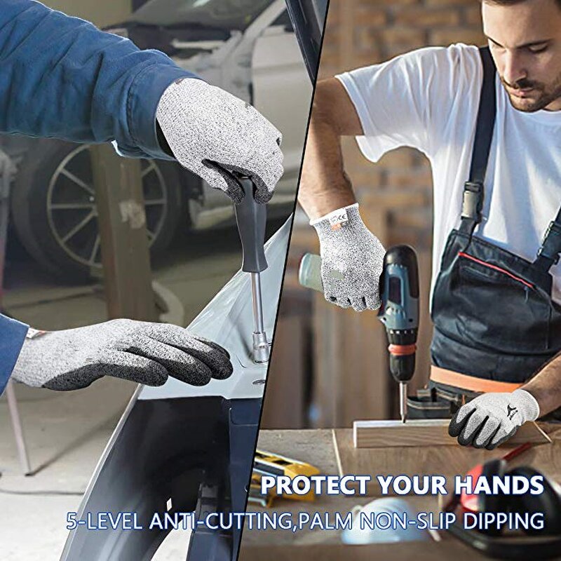 Cut Resistant Gloves Manufacturer - HPPE PU Coated Level 5 Glass Handling Safety Gloves