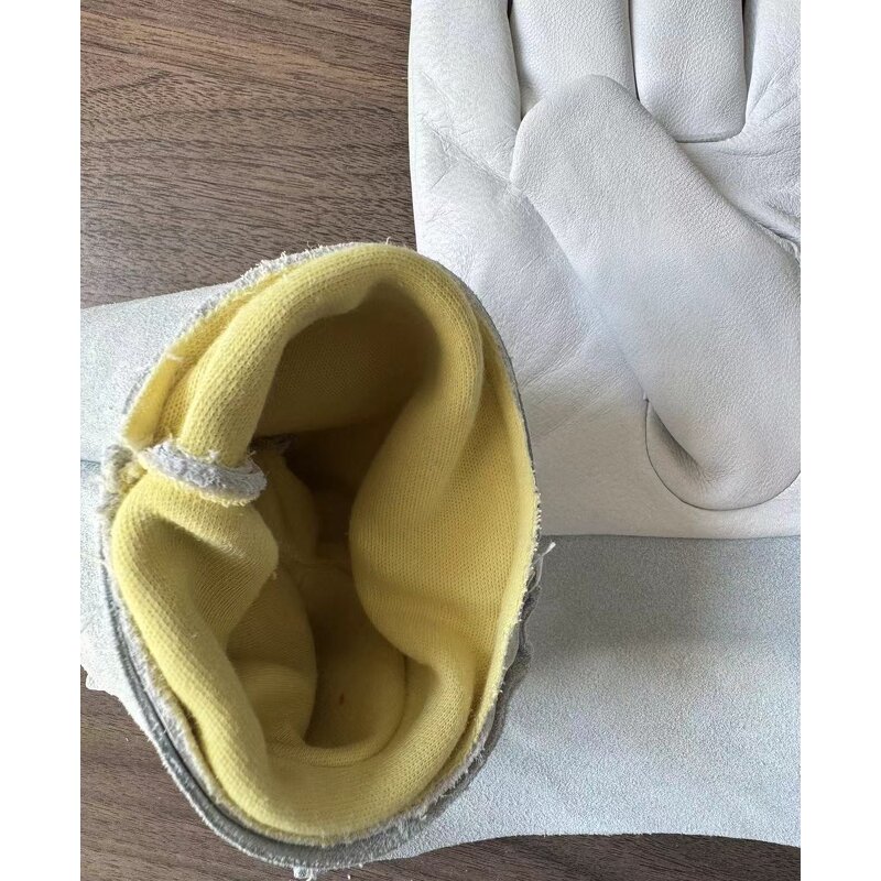 Cut Resistant Leather Gloves Factory - Aramid Fiber Liner Sheepskin Leather Gloves