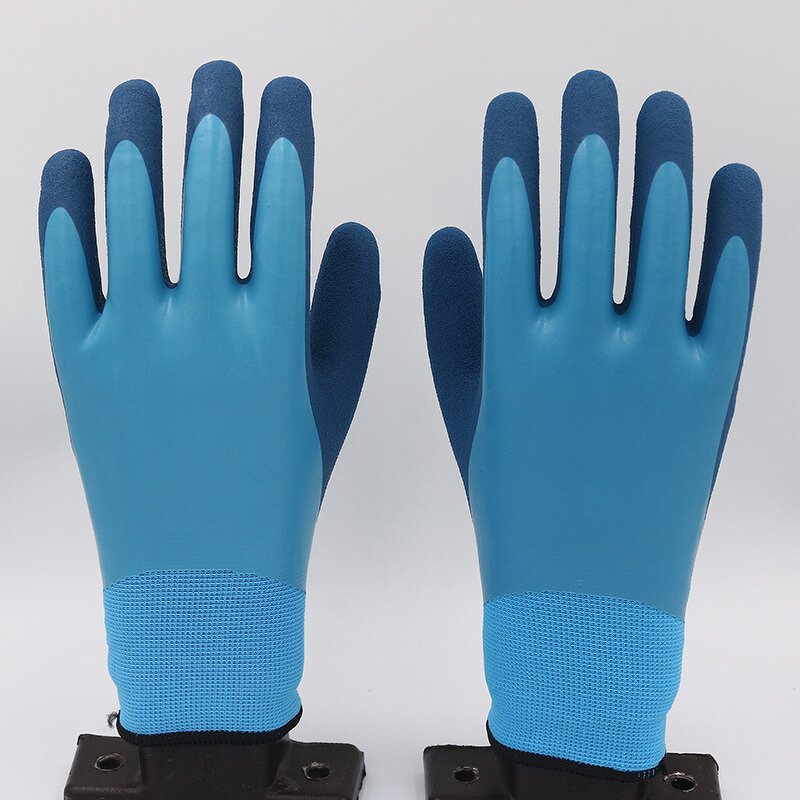 Winter Work Gloves Manufacturer - Anti-freezer Acrylic Terry Brushed Rubber Latex Coated Gloves